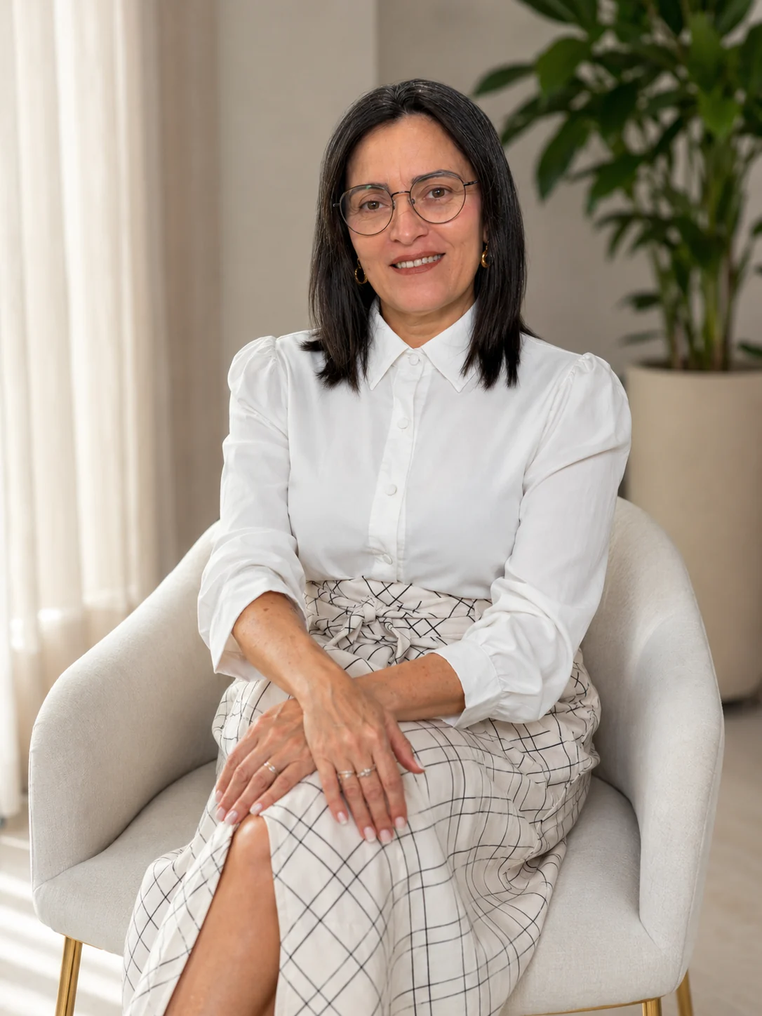Maria Elzania em atendimento